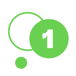 grüne Nummer eins
